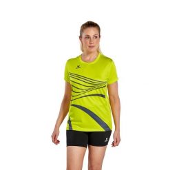 Koszulka wyścigowa Erima Racing w kolorze różowym. Żółte bluzki Erima, bez wzorów, z materiału, sportowe, bez kołnierzyka, bez ramiączek. Za 184.50 zł.