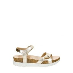 Sandały damskie Panama Jack Sulia Shine B3. Żółte sandały Panama Jack, bez wzorów, ze skóry, eleganckie, bez obcasa, na płaskiej podeszwie, bez zapięcia. Za 472.00 zł.