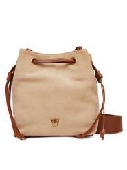 PINKO Torebka Secchiello Mini PE 25 PLTT 104303 A2CC Beżowy. Brązowe torebki klasyczne Pinko, bez wzorów, ze skóry, bez dodatków. Za 969.99 zł.