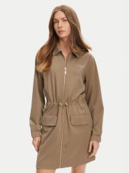 Guess Sukienka codzienna V5YK04 KCX42 Zielony Regular Fit. Zielone sukienki Guess, na co dzień, xs, z aplikacjami, z syntetyku, bez kołnierzyka, bez ramiączek, proste. Za 529.99 zł.