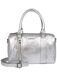 Burkely Skórzana torebka "Rock Ruby" w kolorze srebrnym - 28 x 17 x 12 cm rozmiar: onesize. Szare torby na ramię Burkely, bez wzorów, z materiału, przez ramię, bez dodatków. Za 292.89 zł.