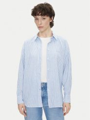Pepe Jeans Koszula Dream PL305033 Niebieski Loose Fit. Niebieskie koszule Pepe Jeans, m, bez wzorów, z bawełny, bez kołnierzyka, bez ramiączek. Za 229.99 zł.
