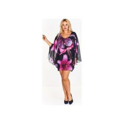 Sukienka ze zwiewnego materiału a'la motyl. Czarne sukienki Bird, bez wzorów, bez kołnierzyka, bez ramiączek. Za 468.00 zł.