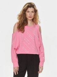 Liu Jo Sport Bluza TA4170 FS090 Różowy Regular Fit. Czerwone bluzy Liu Jo Sport, xxl, bez wzorów, z bawełny, bez kaptura. Za 249.99 zł.