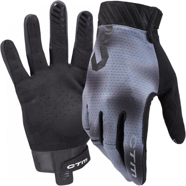 Rękawiczki rowerowe długie dla dorosłych MTB Enduro CTM Pathyst. Szare rękawiczki CTM, bez wzorów, sportowe. Za 139.00 zł.