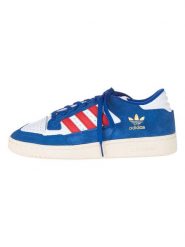 Adidas Skórzane sneakersy "Centennial 85" w kolorze niebiesko-biało-czerwonym rozmiar: 45 1/3. Niebieskie trampki Adidas, bez wzorów, bez zapięcia. Za 158.84 zł.