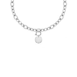 Naszyjnik ze srebrnym medalikiem na Łańcuchu No.3. Szare naszyjniki Lilou, srebrne. Za 372.00 zł.