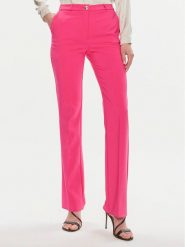 Rinascimento Spodnie materiałowe CFC0118270003 Różowy Regular Fit. Czerwone spodnie materiałowe Rinascimento, xl, bez wzorów, z materiału. Za 219.99 zł.