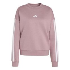 Bluza Adidas Sport Bluza W 3S Fl Swt Damskie. Fioletowe bluzy Adidas, s, bez wzorów, z bawełny, bez kaptura. Za 296.99 zł.