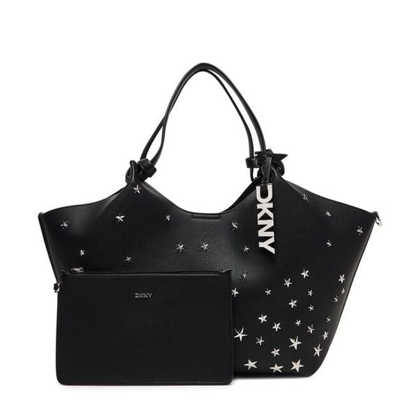Torebka DKNY. Czarne torebki klasyczne DKNY, bez wzorów, bez dodatków. Za 789.99 zł.