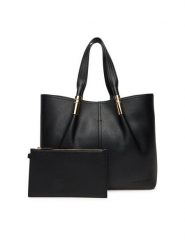 Elisabetta Franchi Torebka BS-41A-56E2-V440 Czarny. Czarne torebki klasyczne Elisabetta Franchi, bez wzorów, ze skóry, bez dodatków. Za 1,909.00 zł.