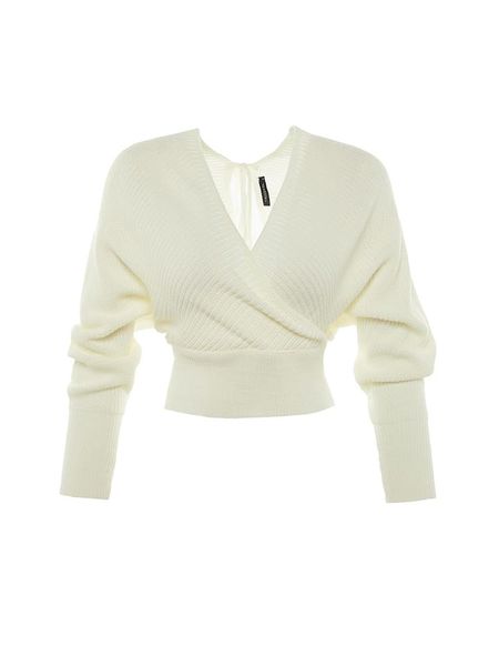 Trendyol Sweter w kolorze białym rozmiar: XS. Białe swetry Trendyol, xs, bez wzorów, bez ramiączek. Za 47.71 zł.