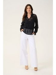 Cream Bluzka w kolorze czarnym rozmiar: 40. Czarne bluzki Cream, bez wzorów, bez kołnierzyka, bez ramiączek. Za 96.14 zł.