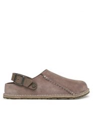 Birkenstock Klapki Lutry Premium 1028043 Różowy. Czerwone klapki Birkenstock, bez wzorów, ze skóry, bez obcasa. Za 649.99 zł.