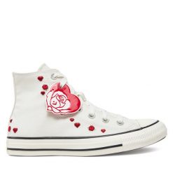 Trampki Converse. Białe trampki Converse, bez wzorów, bez zapięcia. Za 249.99 zł.