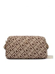 Tommy Hilfiger Torebka Th Grace Camera Bag Jacquard AW0AW18864 Brązowy. Brązowe listonoszki TOMMY HILFIGER, bez wzorów, z materiału, bez dodatków. Za 489.99 zł.
