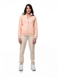 Bluza z bawełna z zamek błyskawiczny na co dzień. Czerwone bluzy LEONE 1947 APPAREL, bez wzorów, z bawełny, bez kaptura. Za 252.56 zł.