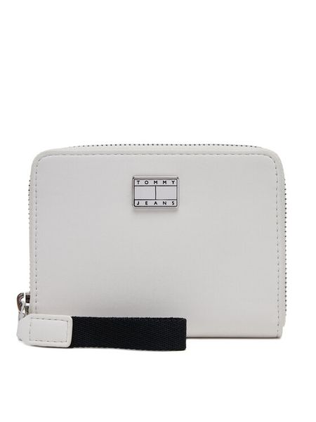 Tommy Jeans Portfel Tjw American Cool Med Za AW0AW17298 Biały. Białe portfele Tommy Jeans, bez wzorów, z jeansu. Za 129.99 zł.
