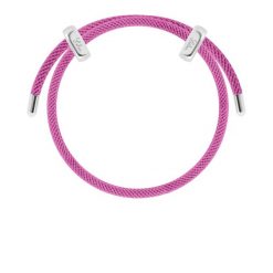 Bransoletka Liana, posrebrzana w kolorze fuksjowym. Czerwone bransoletki Lilou, posrebrzane. Za 139.00 zł.