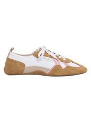 Pepe Jeans FOOTWEAR Skórzane sneakersy w kolorze biało-jasnobrązowym rozmiar: 36. Białe trampki Pepe Jeans FOOTWEAR, bez wzorów, z jeansu, bez zapięcia. Za 158.47 zł.