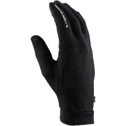 Rękawiczki multifunkcyjne dla dorosłych Viking Alfa, z wełny Merino. Czarne rękawiczki Viking, bez wzorów, z wełny, sportowe. Za 62.99 zł.