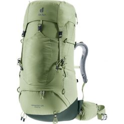 Plecak trekkingowy damski Deuter Aircontact Lite 45 + 10 SL - grove/ivy. Brązowe plecaki Deuter, bez wzorów. Za 896.99 zł.