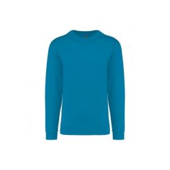 Bluza z okrągłym dekoltem Kariban. Niebieskie bluzy KARIBAN, l, bez wzorów, z bawełny, bez kaptura. Za 128.50 zł.