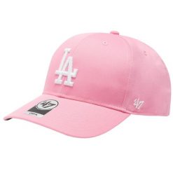 Czapka z daszkiem damska MLB Los Angeles Dodgers Cap. Czerwone czapki 47 Brand, bez wzorów, z materiału, sportowe. Za 172.50 zł.