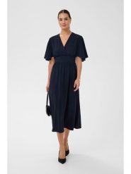 Kaffe Sukienka w kolorze granatowym rozmiar: 42. Niebieskie sukienki Kaffe, bez wzorów, bez kołnierzyka, bez ramiączek, midi. Za 195.99 zł.