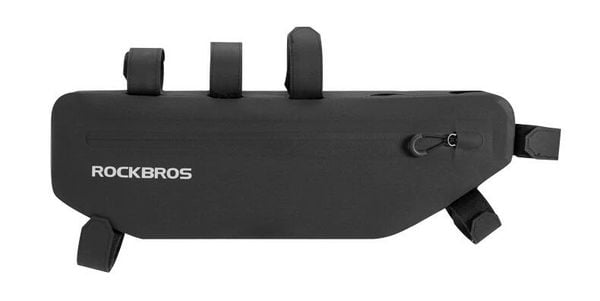 Torba na ramę rowerową Rockbros AS-043. Czarne torby na ramię ROCKBROS, bez wzorów, z nylonu, na ramię, duże, bez dodatków. Za 109.00 zł.