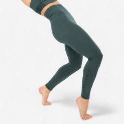 Legginsy do tańca nowoczesnego damskie Starever wysoki stan. Czarne legginsy STAREVER, l, bez wzorów, z elastanu, z podwyższonym stanem, długie. Za 119.99 zł.