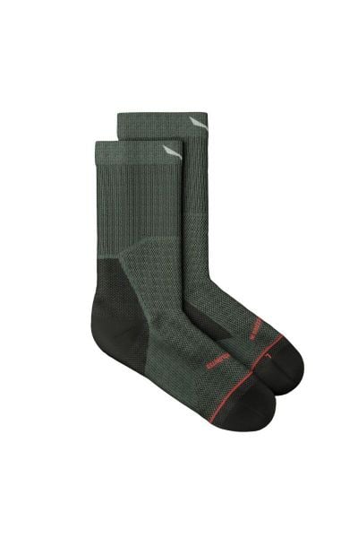Skarpety trekkingowe damskie Eagle Light Crew Women. Zielone skarpety Salewa, bez wzorów, z dzianiny. Za 89.99 zł.