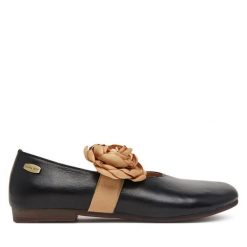 Baleriny Laura Vita. Czarne baleriny Laura Vita, bez wzorów, bez obcasa. Za 449.99 zł.