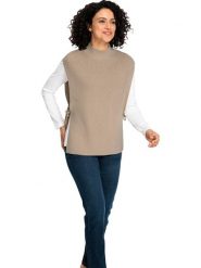 WITT WEIDEN Bezrękawnik w kolorze beżowym rozmiar: 54. Brązowe swetry WITT WEIDEN, bez wzorów, bez ramiączek. Za 34.99 zł.