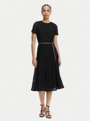 MICHAEL Michael Kors Sukienka codzienna MS683DUKS1 Czarny Regular Fit. Czarne sukienki MICHAEL Michael Kors, na co dzień, xxl, bez wzorów, z syntetyku, bez kołnierzyka, bez ramiączek, proste. Za 1,229.00 zł.