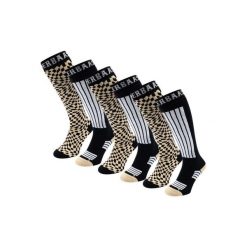 Skarpety narciarskie - Unisex - 6 par - Ciepły piasek. Brązowe skarpety POEDERBAAS, bez wzorów, z wełny. W wyprzedaży za 329.62 zł.