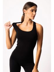 Spaio Top sportowy "Adapt" w kolorze czarnym rozmiar: L. Czarne koszulki sportowe Spaio, bez wzorów, z materiału, bez ramiączek, outdoorowe. Za 118.01 zł.