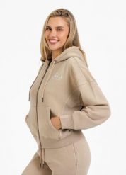 Bluza rozpinana z kapturem damska Pitbull Washed Manzanita. Brązowe bluzy PITBULL, na lato, s, bez wzorów, z bawełny, z kapturem. Za 249.00 zł.