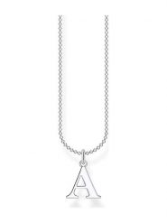Thomas Sabo Srebrny naszyjnik z zawieszką - dł. 45 cm rozmiar: onesize. Szare naszyjniki Thomas Sabo, srebrne. Za 100.95 zł.