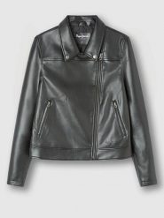 Pepe Jeans Kurtka w kolorze czarnym ze skóry syntetycznej rozmiar: S. Czarne kurtki Pepe Jeans, s, bez wzorów, z jeansu, bez kaptura. Za 224.52 zł.