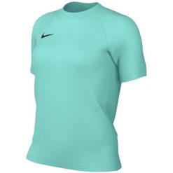 Koszulka damska Nike Dri-Fit Park VIII. Zielone bluzki Nike, bez wzorów, z poliesteru, sportowe, bez kołnierzyka, bez ramiączek. Za 66.99 zł.