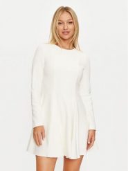 Marciano Guess Sukienka koktajlowa 4BGK22 6302A Écru Regular Fit. Sukienki Marciano Guess, z aplikacjami, z syntetyku, wizytowe, bez kołnierzyka, bez ramiączek. Za 989.99 zł.
