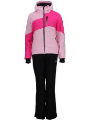 Peak Mountain 2-częściowy zestaw narciarski "Anice" w kolorze różowo-jasnoróżowym rozmiar: XL. Różowe kurtki sportowe Peak Mountain, m, bez wzorów, bez kaptura, narciarskie. Za 608.99 zł.