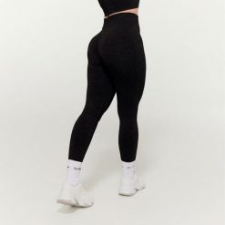 Legginsy damskie fitness bezszwowe FLO. Szare legginsy GYMBEAM, m, bez wzorów, z elastanu. Za 110.90 zł.