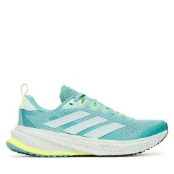 Buty do biegania adidas. Zielone obuwie sportowe Adidas, bez zapięcia, do biegania. Za 699.99 zł.