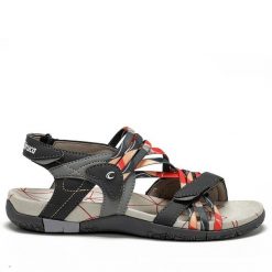 Sandały turystyczne damskie Chiruca Maldivas. Szare sandały Chiruca, bez wzorów, sportowe, bez obcasa, bez zapięcia. Za 246.00 zł.