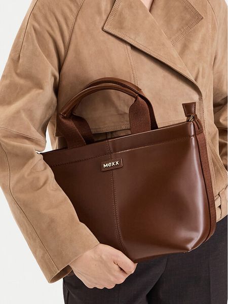 MEXX Torebka CEO-MEXX-S-013-10 Brązowy. Brązowe torebki klasyczne Mexx, bez wzorów, ze skóry, bez dodatków. Za 199.99 zł.