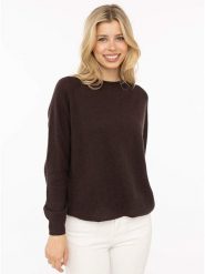 Zwillingsherz Sweter "Blogger" w kolorze brązowym rozmiar: M. Brązowe swetry Zwillingsherz, m, bez wzorów, z kaszmiru, bez ramiączek. Za 699.95 zł.