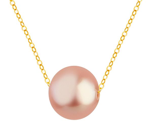 Złoty naszyjnik z perłą, ankier - kulka. Żółte naszyjniki Apart, z perłą, złote. Za 619.00 zł.