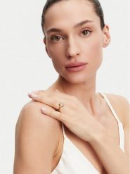 Guess Pierścionek JUBR05 251JW Złoty. Żółte pierścionki Guess, metalowe. Za 129.99 zł.